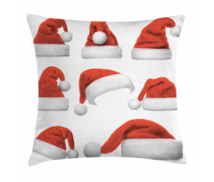 Santa Hats Pattern Pillow Cover