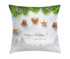 Gingerbread Fir Tree Pillow Cover
