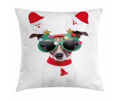 Funny Dog Sunglasses Pillow Cover