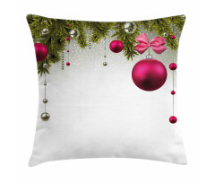 Vivid Fir Twigs Balls Pillow Cover