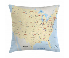 America Cities Interstate Pillow Cover