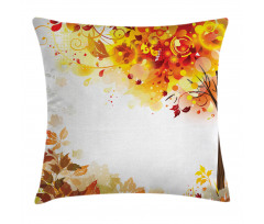 Abstract Fall Season Tree Pillow Cover