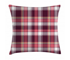 Retro Plaid Squares Pillow Cover