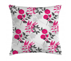 Nostalgic Leaf and Flowers Pillow Cover