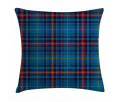 Thin Lines in Blue Pillow Cover