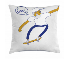 Cool Hipster Skater Urban Pillow Cover