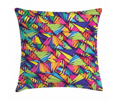 Geometric Triangles Art Pillow Cover