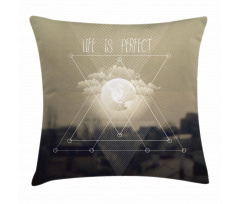 Life Is Perfect Vintage Pillow Cover