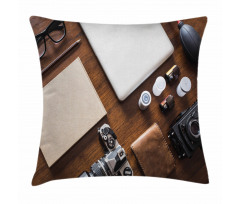 Work Equipment on Table Pillow Cover