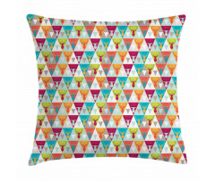 Triangles with Deer Heads Pillow Cover