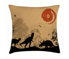 Prehistoric Wilderness Pillow Cover