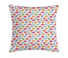 Colorful Kids Pattern Pillow Cover