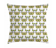 Mask Pattern Pillow Cover