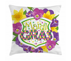 Blazon with Flowers Pillow Cover