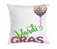 Cartoon Mardi Gras Pillow Cover