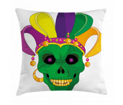 Scary Skull Mask Hat Pillow Cover