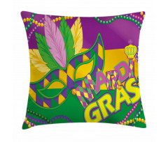 Vivid Beads Feathers Pillow Cover