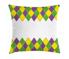 Carnival Colors Grid Pillow Cover