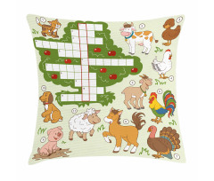 Farm Animals Pillow Cover