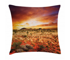 Sunset Central Australia Pillow Cover