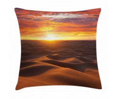 Dramatic Sunset Scenery Pillow Cover
