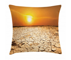 Drought Arid Country Pillow Cover