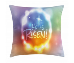 He Has Risen Abstract Pillow Cover