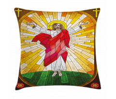 Stained Glass Design Paint Pillow Cover