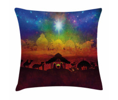 Birth in Bethlehem Pillow Cover