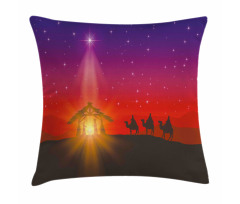 Star with Camels Desert Pillow Cover