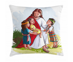 Compassionate Figure Child Pillow Cover