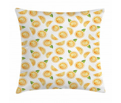 Watercolor Fruit Slices Pillow Cover