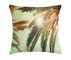 Sunbeams Tree Retro Pillow Cover