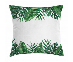 Forest Leaves Frame Pillow Cover