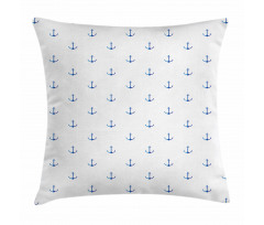 Vivid Blue Anchor Pillow Cover