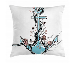 Romantic Design Anchor Pillow Cover