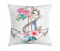Spring Blossoms Feathers Pillow Cover