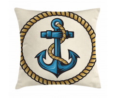 Sailor Emblem with Rope Pillow Cover