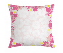 Abstract Hibiscus Nature Pillow Cover