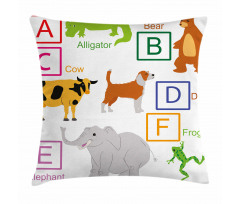 Zoo Animals Kids Pillow Cover
