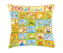 Zoo Alphabet Style Pillow Cover