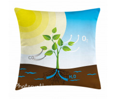 Sun Molecule Chain Pillow Cover