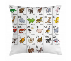 Alphabet Chart Pillow Cover