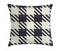 Sketchy Diagonal Stripes Pillow Cover