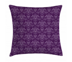 Damask Leaves Curls Pillow Cover