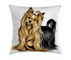 Long Haired Domestic Pet Pillow Cover