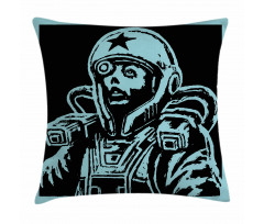 Female Astronaut Pillow Cover