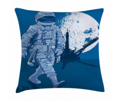 Walking on the Moon Pillow Cover