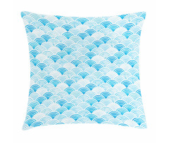 Ocean Curve Pattern Pillow Cover