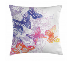 Fantasy Butterflies Pillow Cover
